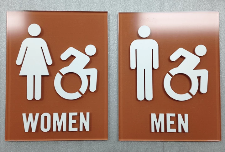 Signage for Bathrooms in Moses Lake