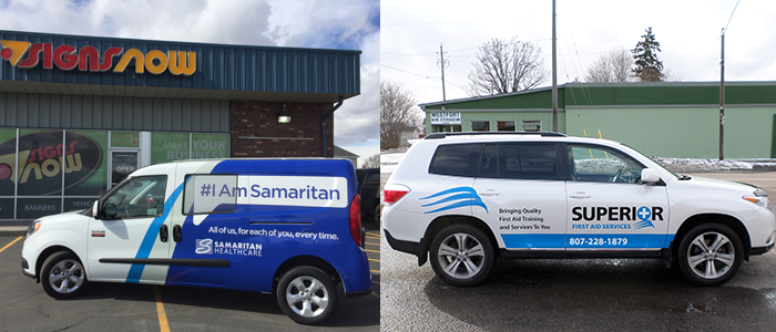 Signs Now Vehicle Graphics for Healthcare Companies