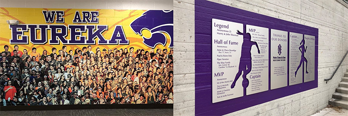 School Pride Wall Graphic and Hall of Fame
