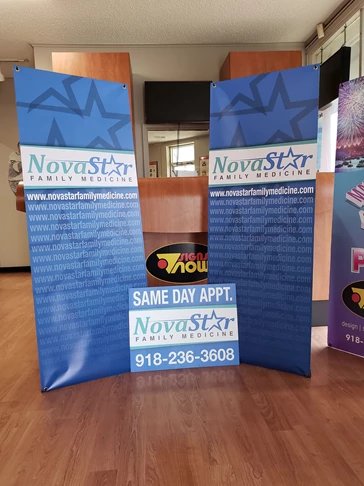 Banner Stands | Healthcare Clinic and Practice Signs | Tulsa, OK | Fabric