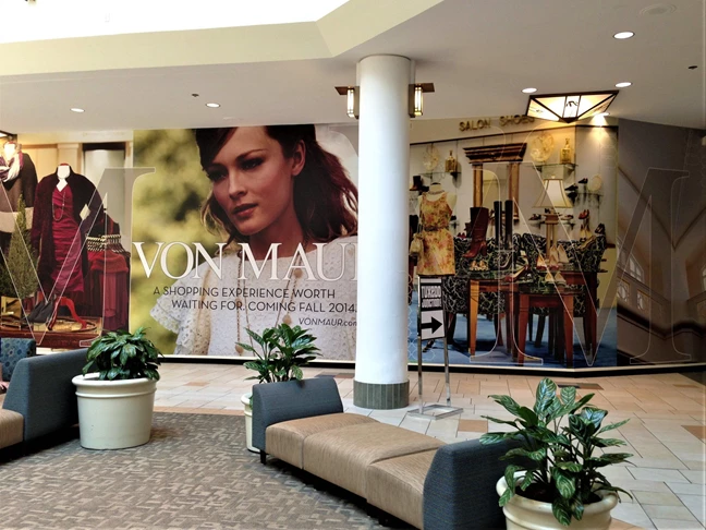 Wall Graphic for Mall Shopping Environment