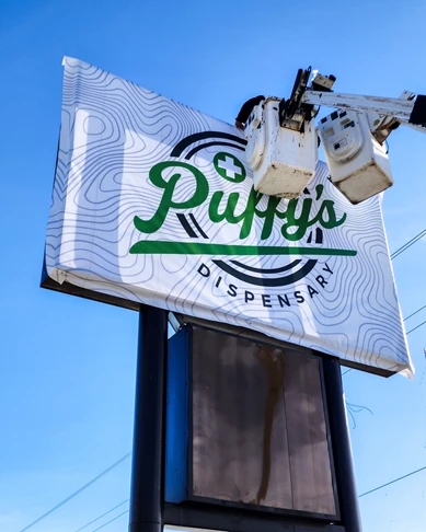 Pylon Signs | Cannabis Industry | Rapid City, South Dakota | Fabric