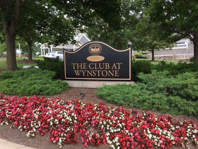 Wynstone Golf Monument Sign Bronze Aluminum