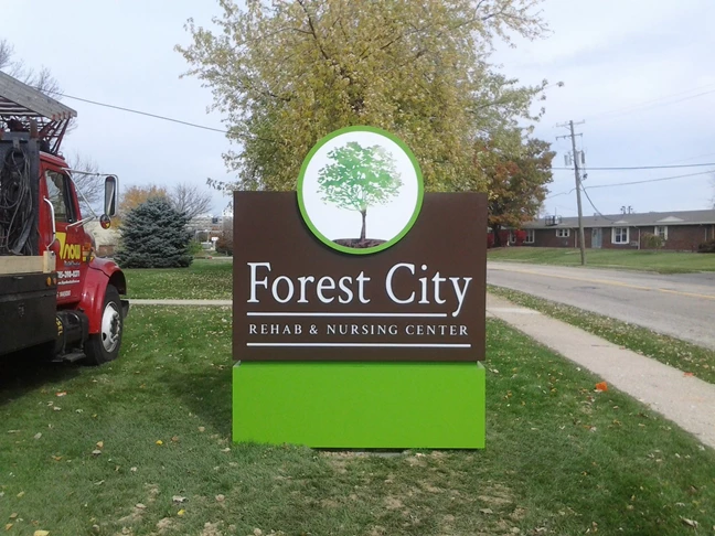 Custom Monument Signs | Monument Signs - Rockford | Assisted Living and Senior Care Signs | Rockford, IL