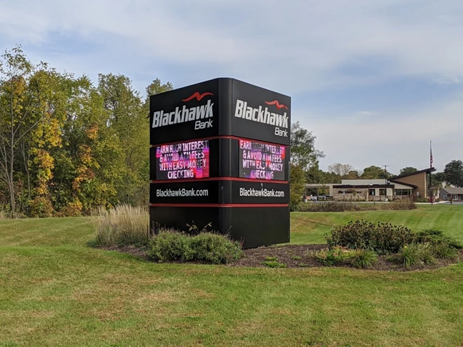 Custom Monument Signs | LED & Electric Signs for Business | Banking & Financial Institution Signs | Rockford, IL
