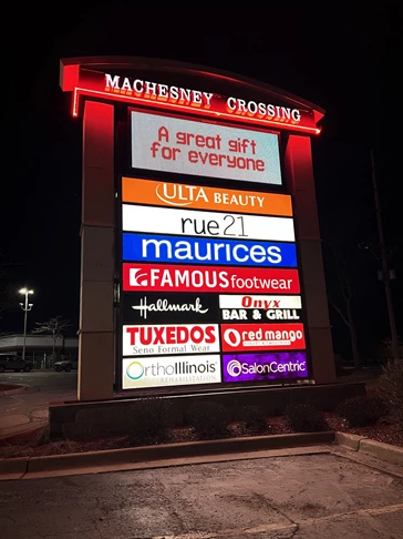 LED & Electric Signs for Business | Retail Signs | Machesney Park, IL | Aluminum | Outdoor Signs | LED Signs | Machesney Crossing | Onyx Bar | Ortho Illinois | LED Retro | 