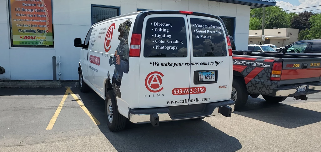 Vehicle Graphics and Lettering | Broadcasting Signs & Lettering | Rockford, IL | Vinyl