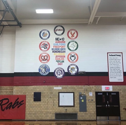Custom Sign Printing | Schools, CCustom Sign Printing | Schools, Colleges & Universities Signs | Rockford, IL | Aluminum | East High School | RPS 205 | Signs Now Rockford | Custom Graphics | colleges & Universities Signs | Rockford, IL | Aluminum