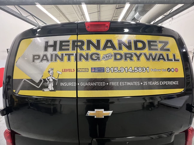 Vehicle Wraps | Rockford, IL | Vinyl | Hernandez Painting & Drywall | Vehicle Graphics | Rockford Vinyl Wraps