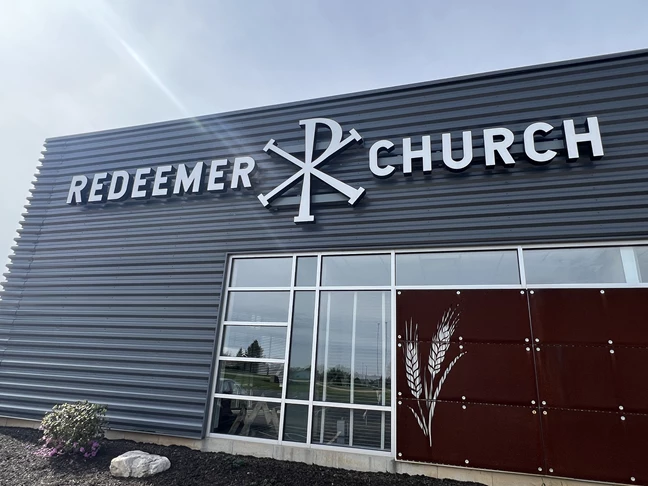 Channel Letters | Church & Religious Organization Signs | Loves Park, IL | Aluminum | Redeemer Church | LED Signage | Rockford Signs | Loves Park Signs | 