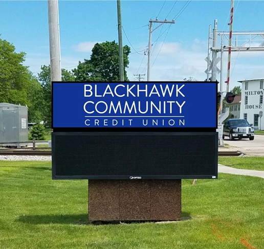 Electronic Message Centers | Custom Monument Signs | Banking & Financial Institution Signs | Rockford, IL