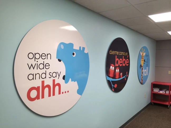 Reception Area Signs | Wall Graphics and Murals | Hospital & Medical Clinic Signs | Wichita, Kansas