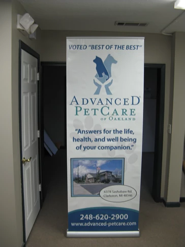 Banner Stand for Pet Hospital