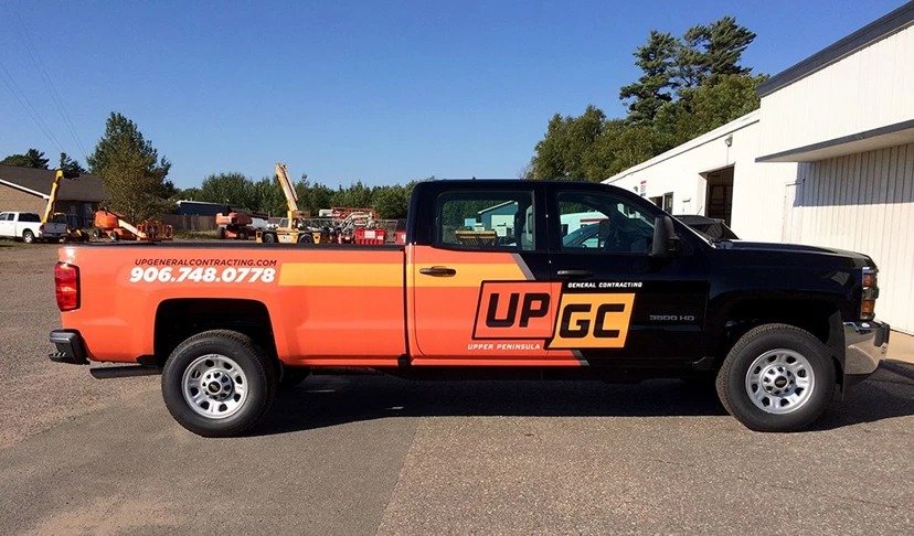 Partial Vehicle Wraps | Custom Vehicle Graphics and Lettering | Construction