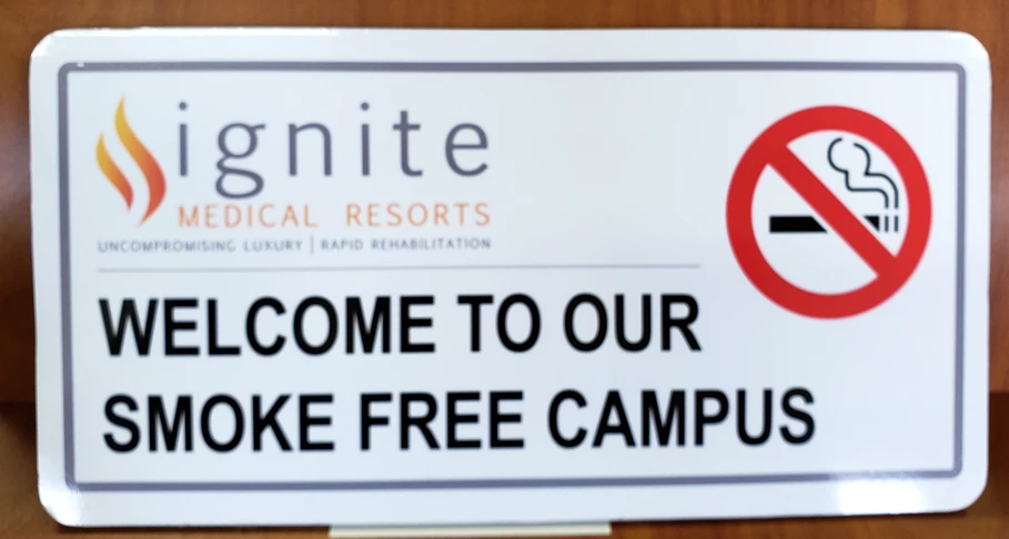 No smoking sign | Smoke free campus | Ignite Medical Resorts