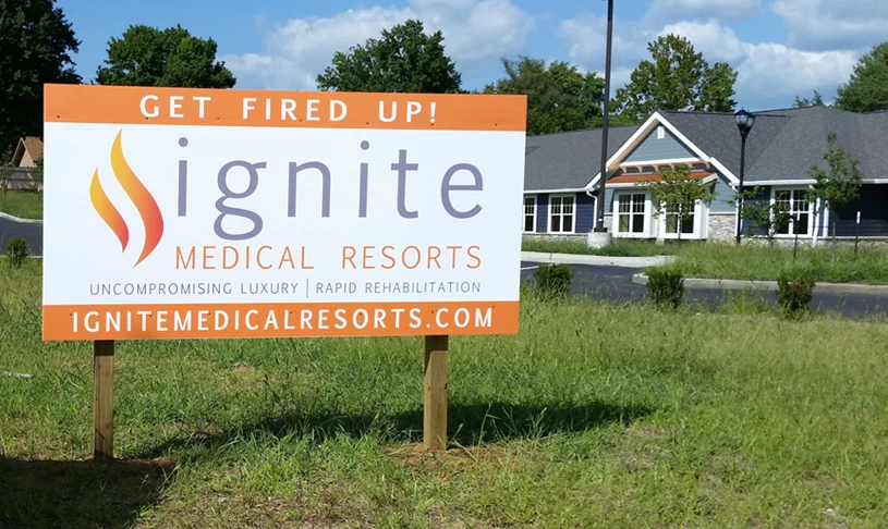 Ignite Medical Resorts | Coming Soon Signs | Post and Panel Signs | Kansas City, MO | Healthcare | Signs | Post & Panel Signs