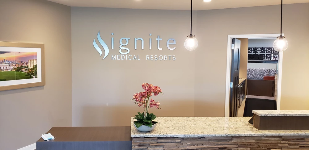 3D Signs & Dimensional Logos | Corporate Branding Signs | Healthcare | Blue Springs, MO | Dye Cut PVC with Pewter Laminate | Flush Mount Letter
