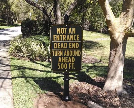 Access Control Signs in The Woodlands