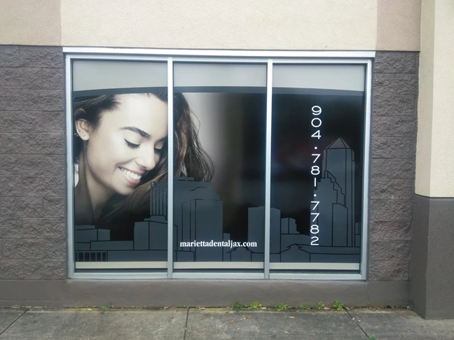 Perforated Window Graphics