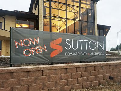 Exterior Now Open Banner Sign