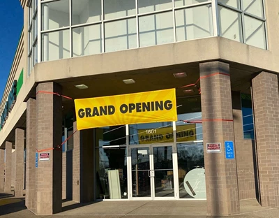 Creative signage options for your grand opening