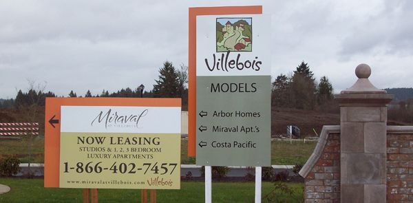 Model Home Panel Sign Custom Post and Panel Signs | Signs Now