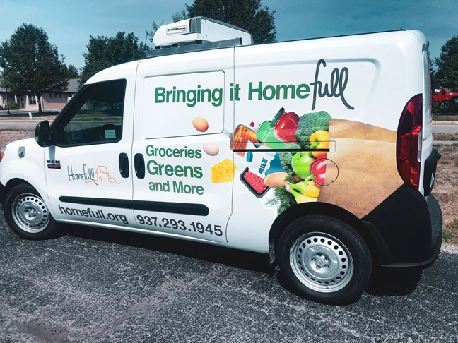 Homefull | Refrigerated Van Partial Vehicle Wraps | Truck & Trailer Wraps | Nonprofit Organizations and Associations Signs | Dayton, OH