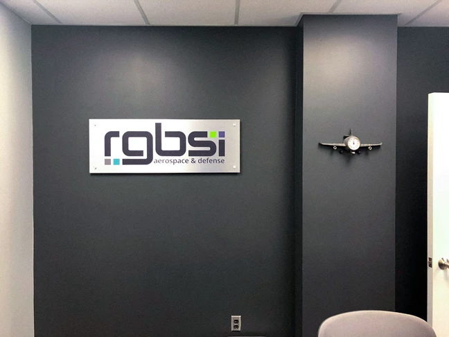 RGBSI | Brushed Polymetal | Standoff Signs | Custom Graphics & Vinyl Decals | Engineering & Architectural Signage | Beavercreek, OH