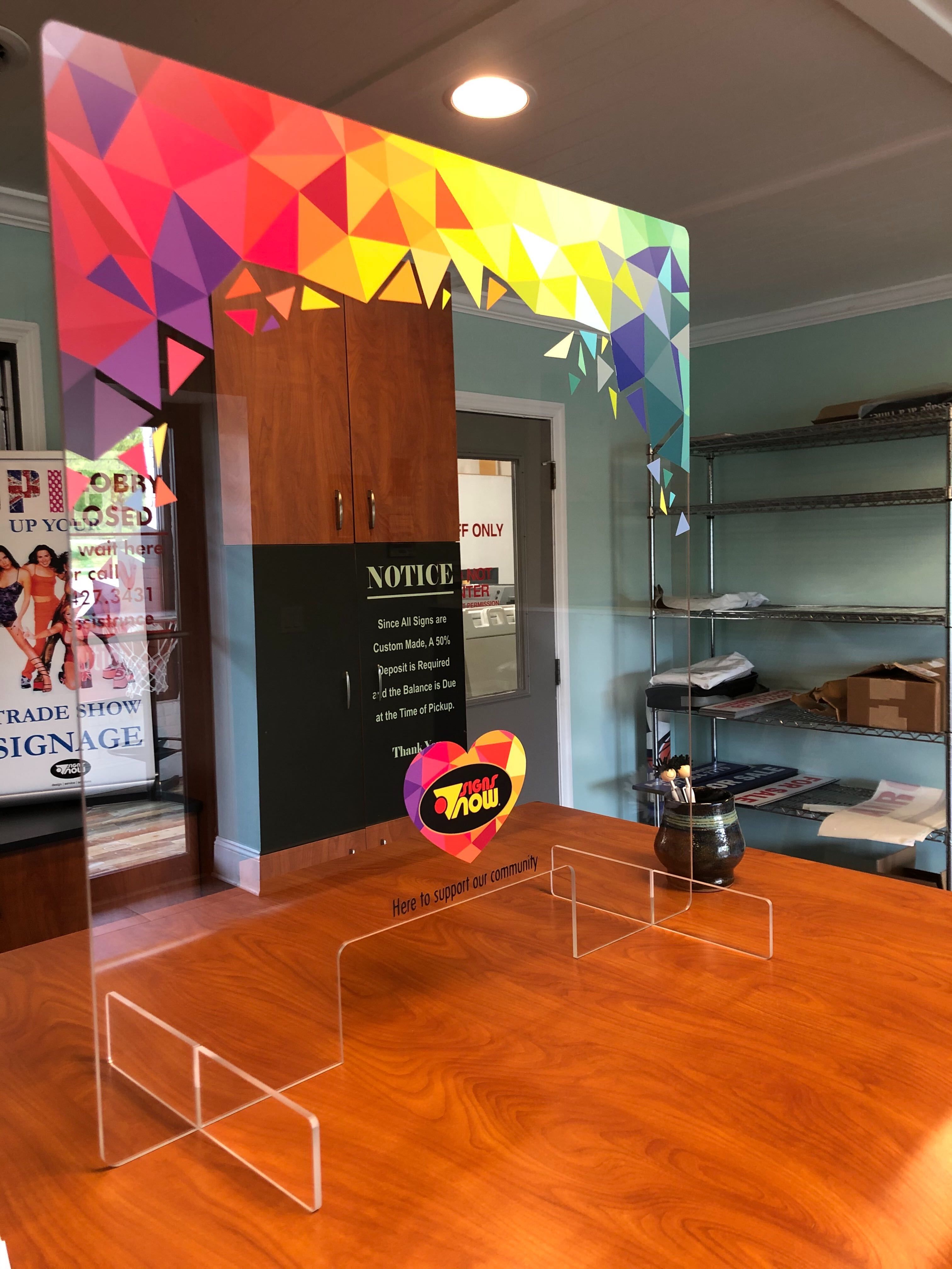 Full Face Shields Signs Now Beavercreek/Dayton