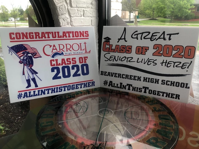 Graduation Signs | Plastic Signs & Yard Signs | Schools, Colleges & Universities | Beavercreek, OH | Carroll High School
