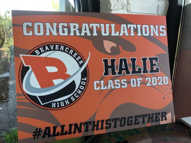 Graduation Signs | Plastic Signs & Yard Signs | Schools, Colleges & Universities | Beavercreek, OH