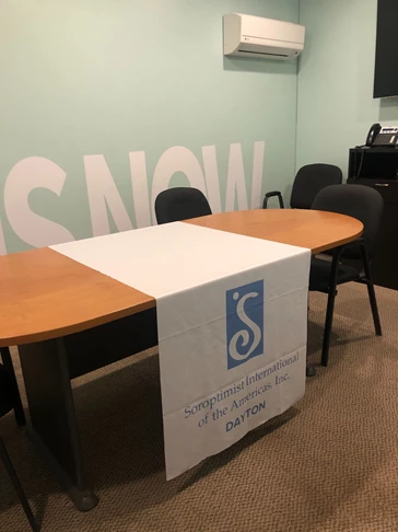 Soroptimist International of Dayton, OH | Table Throw | Tablecloth| Corporate Branding Signs | Trade Show Booths | Nonprofit Organizations and Associations Signs | Dayton, OH