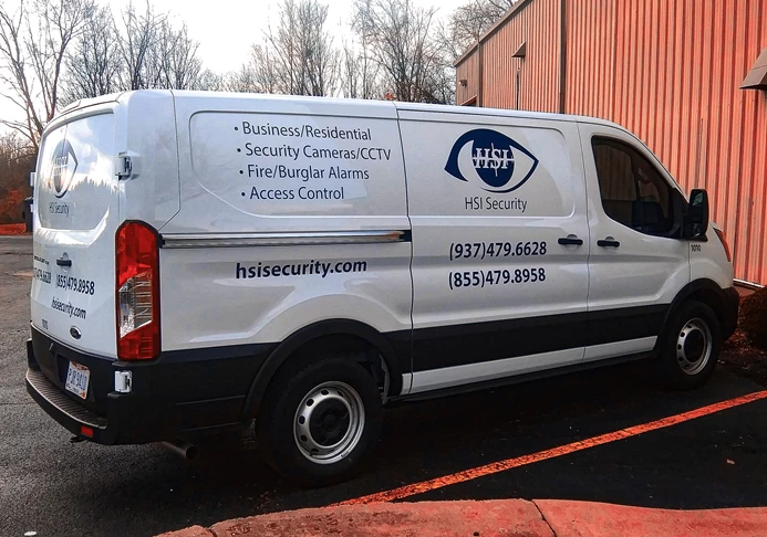 HSI Security | Truck & Trailer Wraps | Partial Vehicle Wraps | Professional Services Signs | Dayton, OH