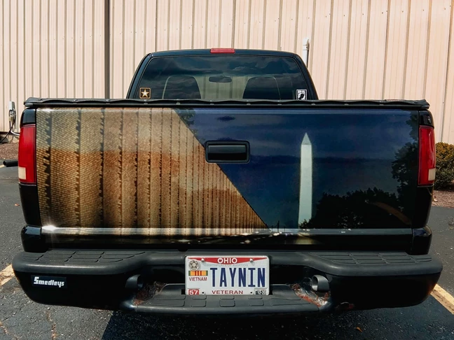 Veteran's Memorial Tailgate Vinyl | Truck & Trailer Wraps | Partial Vehicle Wraps | Nonprofit Organizations and Associations Signs | Beavercreek, OH