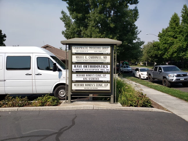 Business Directory Signs | Lexan & Acrylic Sign Faces | Healthcare Clinic and Practice Signs | Medford, Oregon