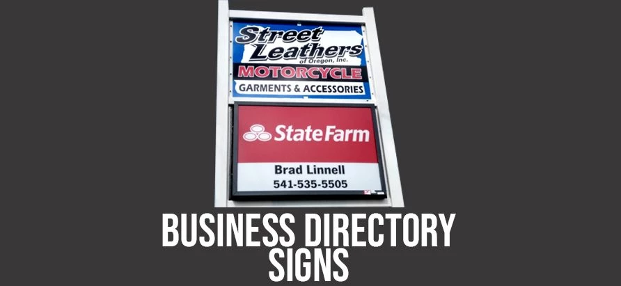 Business Directory Signs