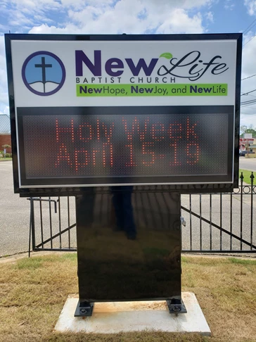 LED & Electric Signs for Business | Digital Display Signage | Churches & Religious Organizations | Montgomery, Al