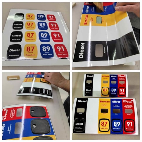Gas Pump button decals and vinyl stickers Gas Pump button decals and vinyl stickers