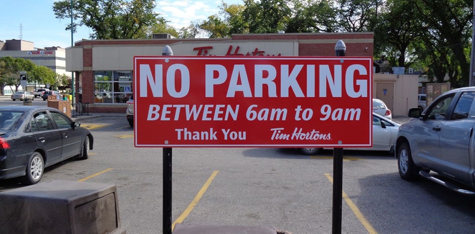 Custom Parking Lot Traffic Control Signs Signs Now Winnipeg