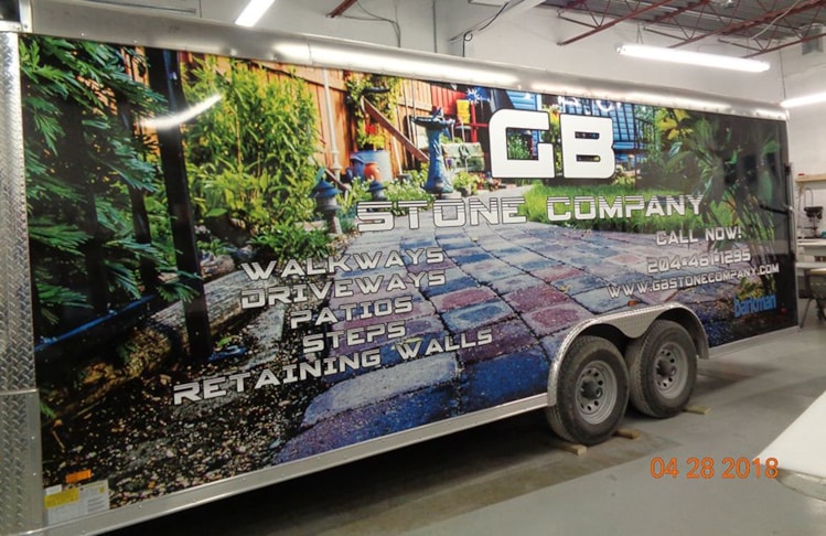 Decals on Trailer Decals on Trailer