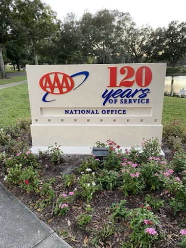 AAA National Office Monument Signs | Transportation, Logistics and Distribution Signage | Orlando, FL