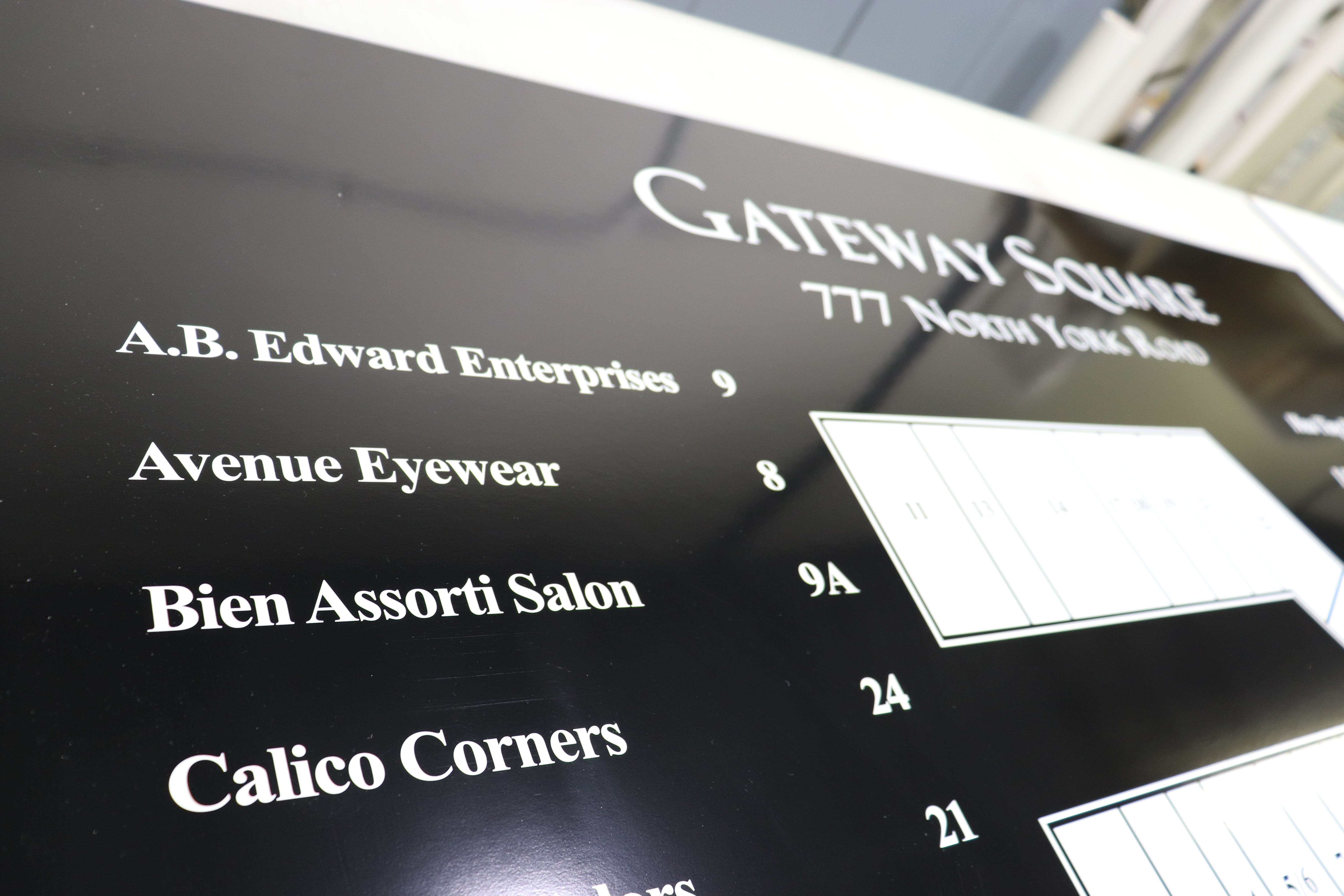 Mall Directory Sign