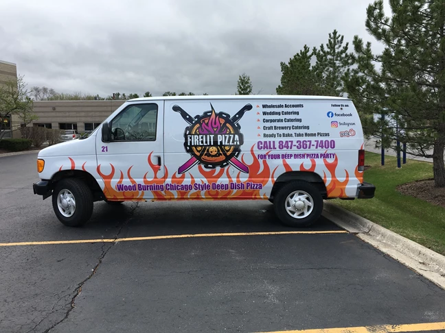 Custom Vehicle Graphics and Lettering | Restaurant & Food Service Signs | Libertyville, IL