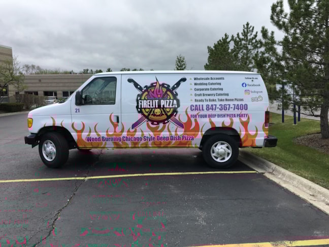 Custom Vehicle Graphics and Lettering | Restaurant & Food Service Signs | Libertyville, IL
