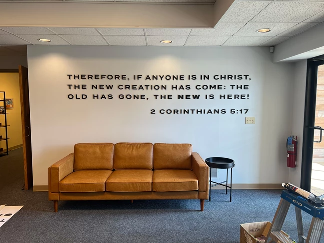 3D Signs & Dimensional Logos | Church & Religious Organization Signs | Rockford, IL  | New Life Bible Church | PVC | Custom Signs | Indoor Signage | Signs Rockford | Signs Now 