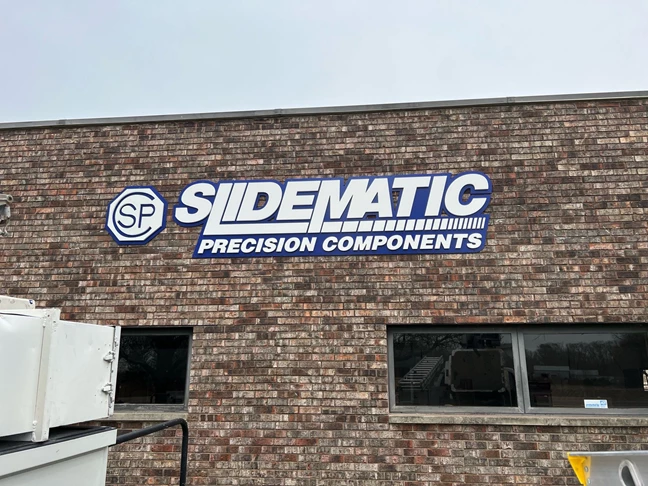 3D Signs & Dimensional Logos | Manufacturing Signs | Rockford, IL | Aluminum | Slidematic Precision Components | Custom Signs | Rockford Signs | Signs Now Rockford
