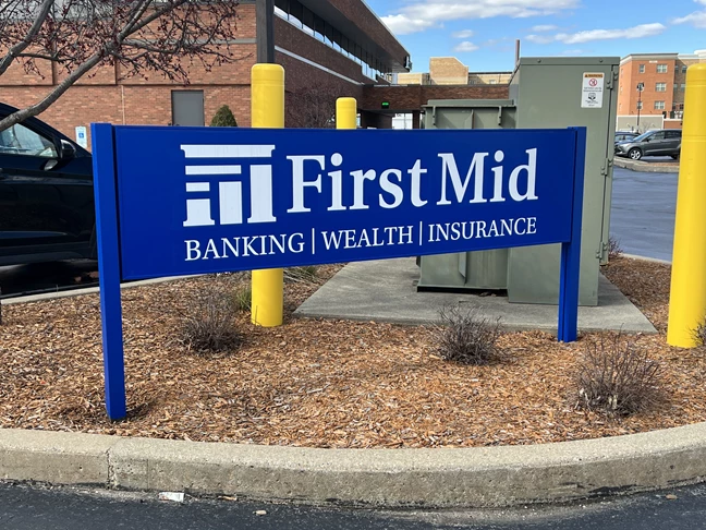 Post & Panel Signs | Banking & Financial Institution Signs | Beloit, WI | Aluminum