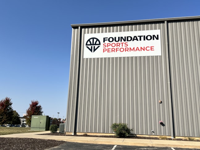 Outdoor Wall Letters & Graphics | Gym, Sports and Fitness Signs | Winnebago, IL | Aluminum | Fred Van Vleet Foundation | Foundation Sports Performance | Rockford Signs | Outdoor Wall Letters & Graphics | Gym, Sports and Fitness Signs | Winnebago, IL | Aluminum | Fred Van Vleet Foundation | Foundation Sports Performance | Rockford Signs |