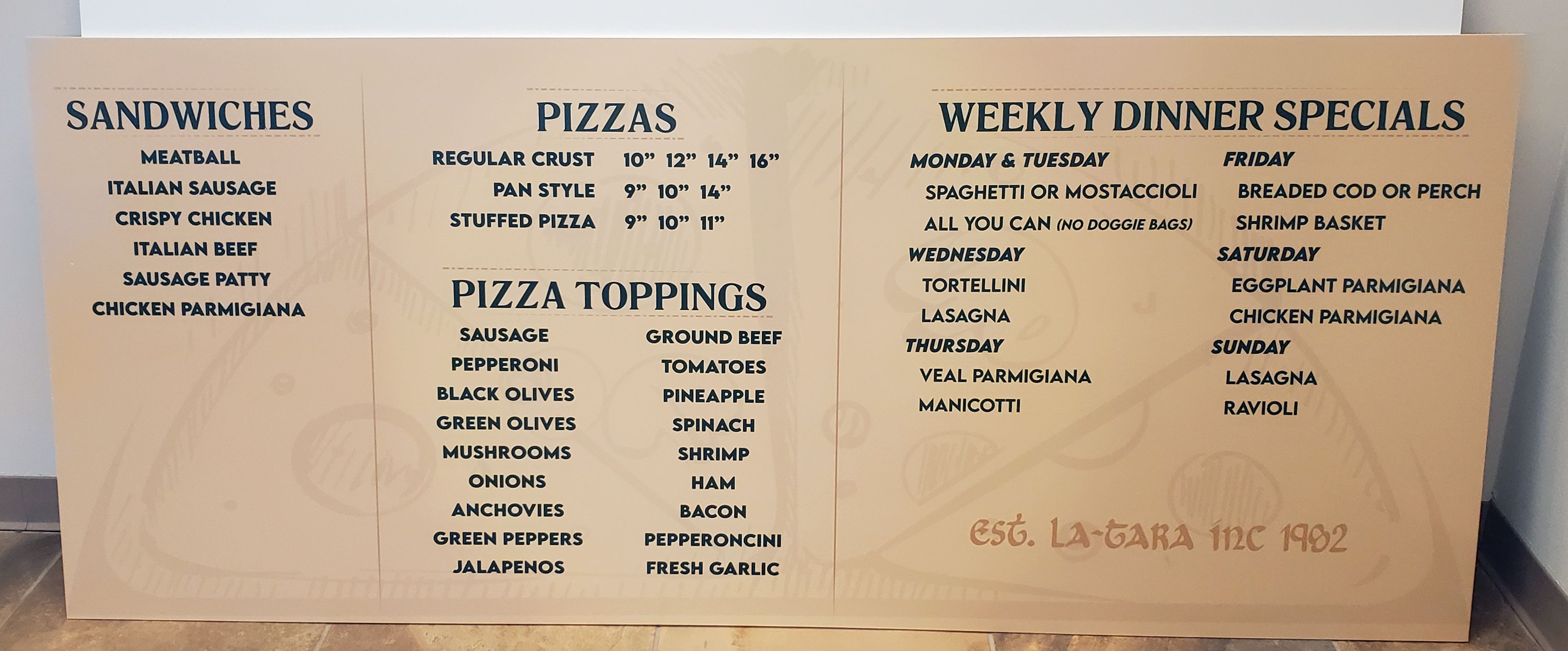 Menu Boards in Rockford Signs Now