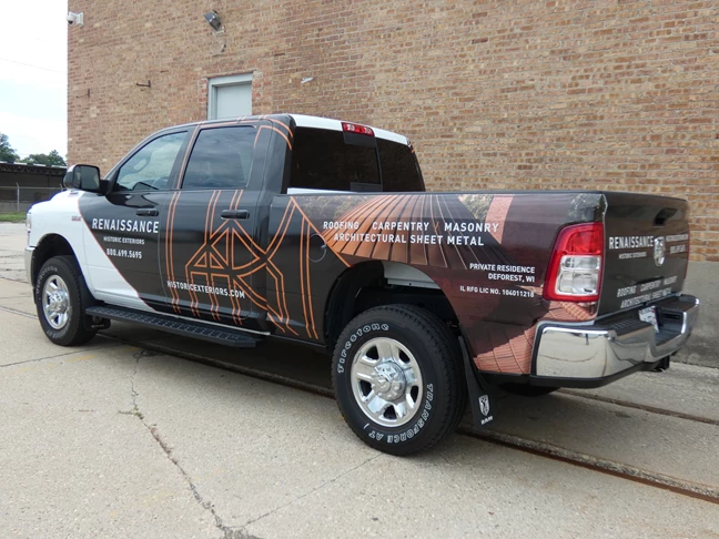 Vehicle Graphics and Lettering | Construction Signs | Rockford, IL | Vinyl